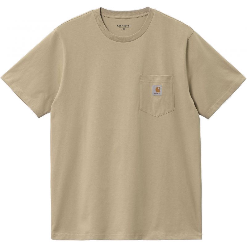 TRIKO CARHARTT WIP Pocket S/S - béžová - XXL