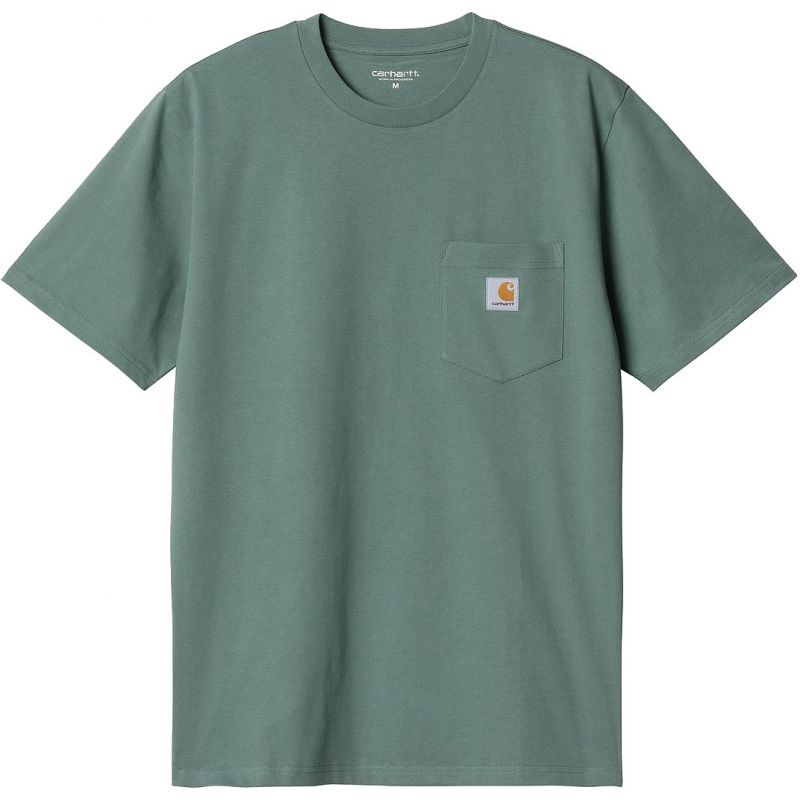 TRIKO CARHARTT WIP Pocket S/S - zelená - L - 568620