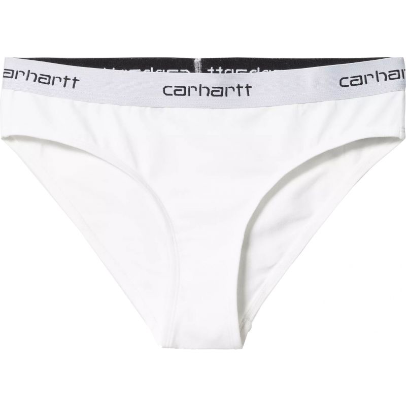 KALHOTKY CARHARTT WIP Script Brief WMS - bílá - M