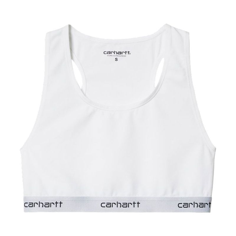 PODPRSENKA CARHARTT WIP Script Racer WMS - bílá - M