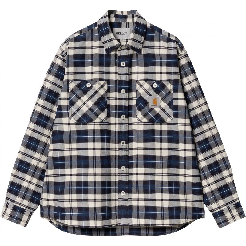 KOŠILE CARHARTT WIP Tarbell L/S - černá - XL