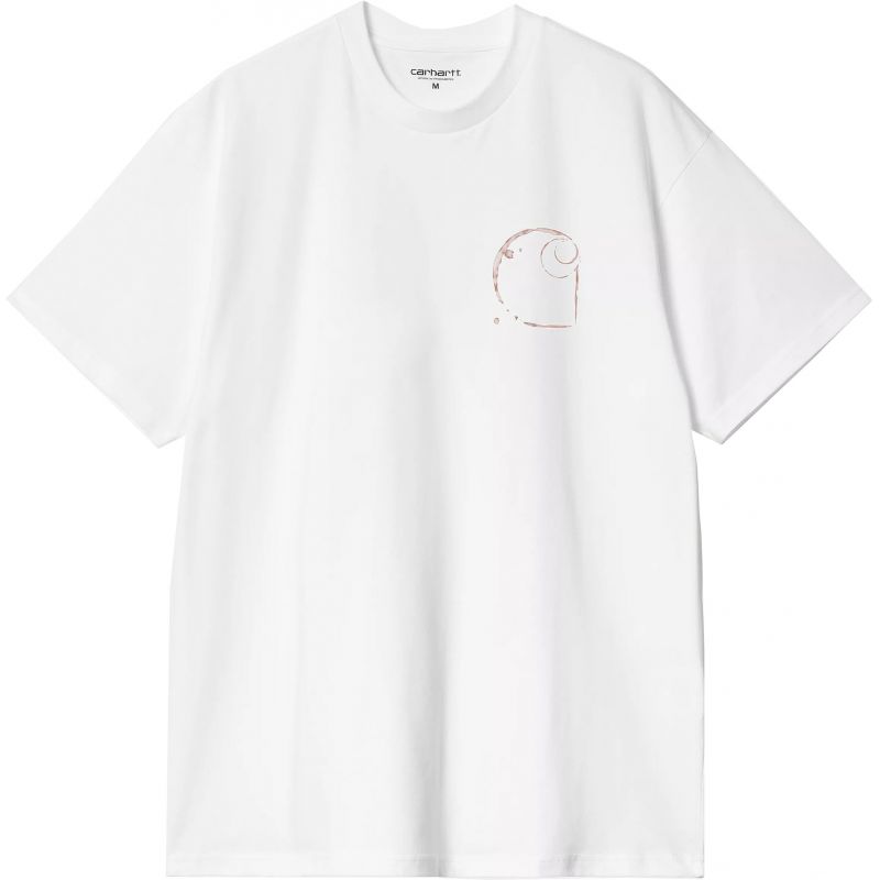 TRIKO CARHARTT WIP Java S/S - bílá - XXL
