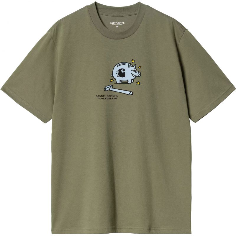 TRIKO CARHARTT WIP Piggybank S/S - zelená - XXL