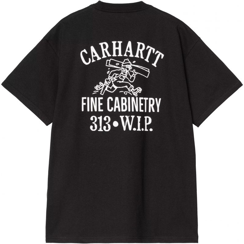 TRIKO CARHARTT WIP Cabinetry S/S - černá - XL