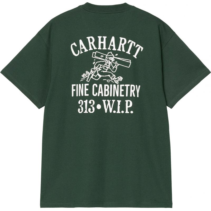 TRIKO CARHARTT WIP Cabinetry S/S - zelená - XXL