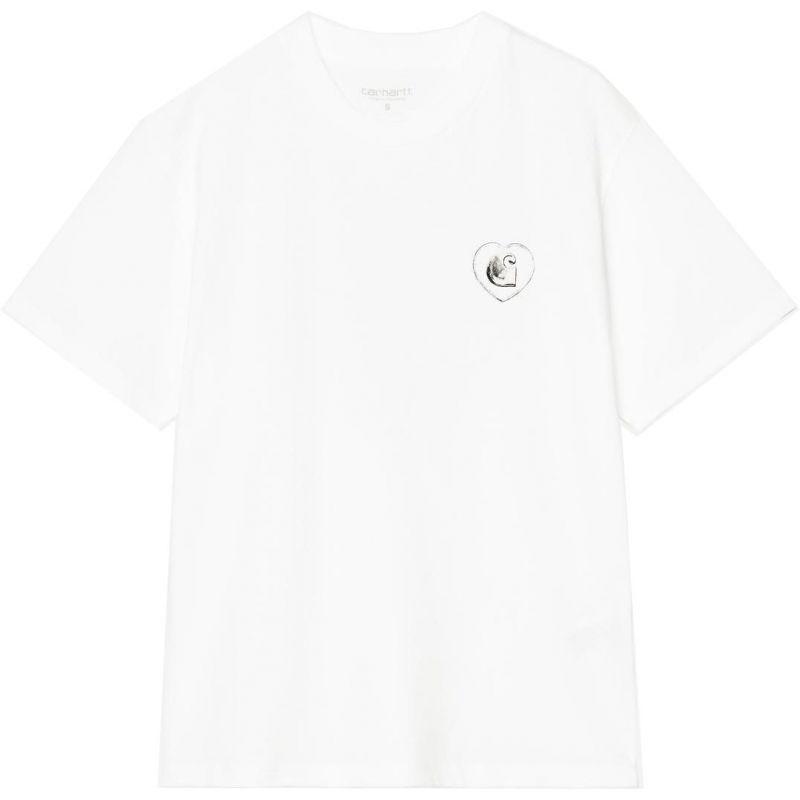 TRIKO CARHARTT WIP Hearts Of Hartts S/S - bílá - M