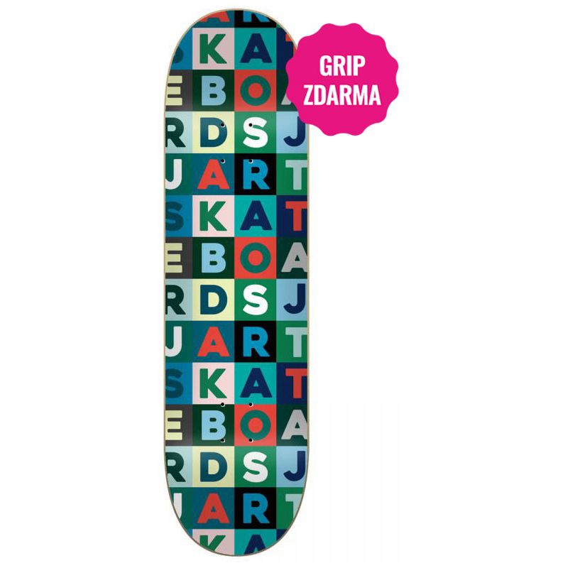 SK8 DESKA JART Scrabble HC - modrá - 8.25