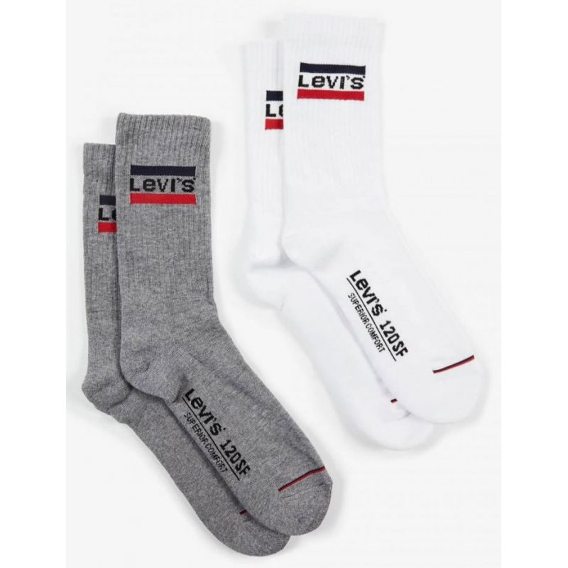PONOŽKY LEVIS 120SF REGULAR CUT SPRTSWR - bílá - 39/42