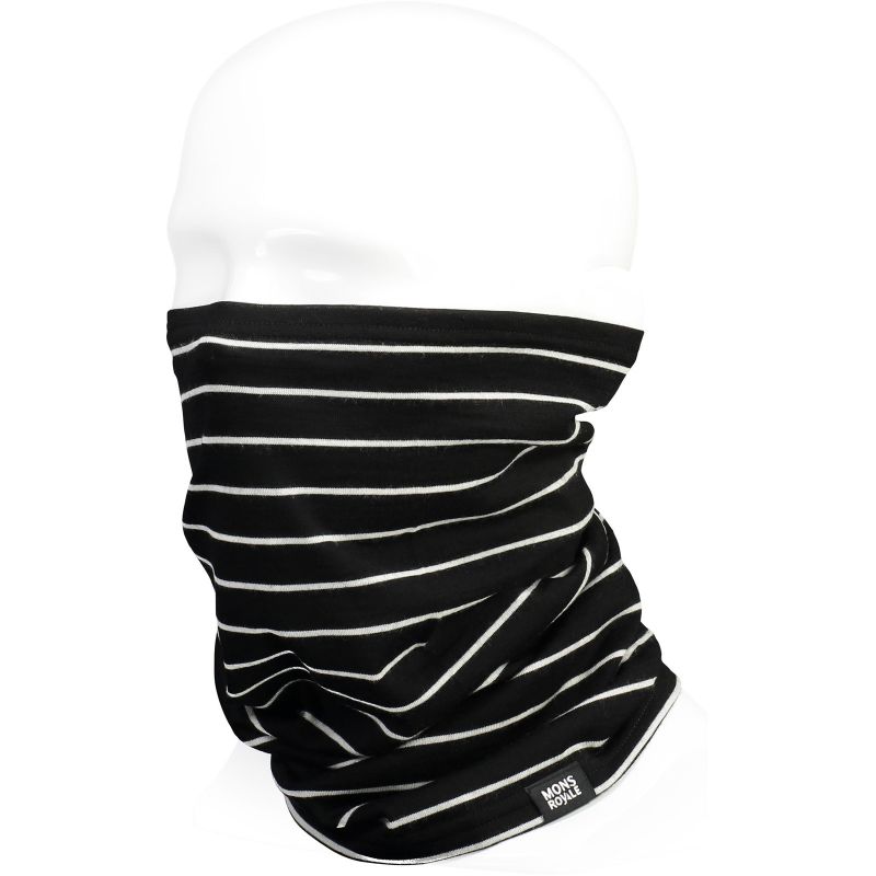 MERINO NÁKRČNÍK DAILY DOSE NECKWARMER THIN STRIPE - černá