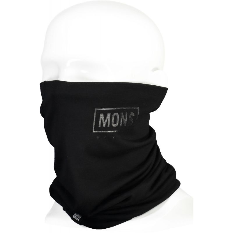MERINO NÁKRČNÍK DOUBLE UP NECKWARMER BLACK - černá