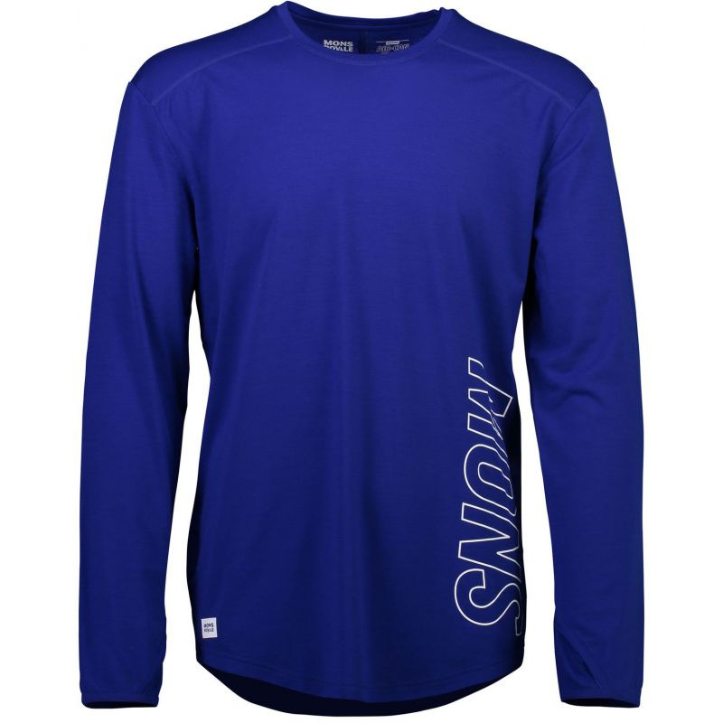 MERINO TRIKO MTN X LS ELECTRIC BLUE - modrá - L