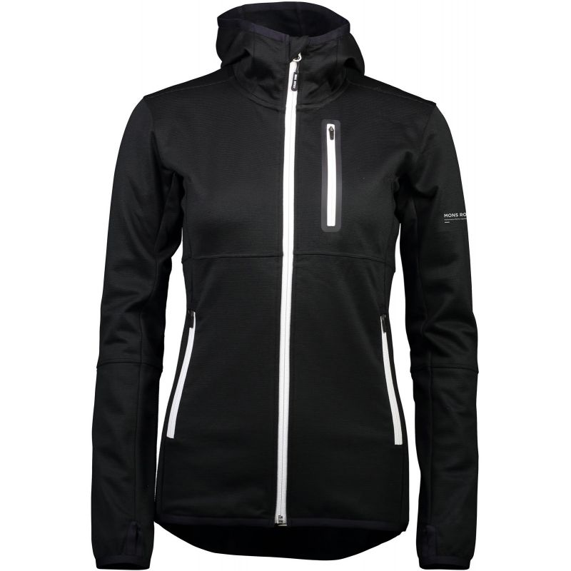MERINO MIKINA APPROACH TECH MID HOODY W BLACK - černá - M