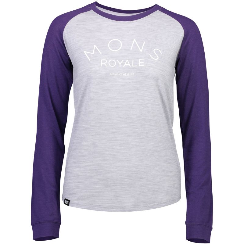 MERINO TRIKO VIVA LA RAGLAN GRAPE / GREY MARL - šedá - S