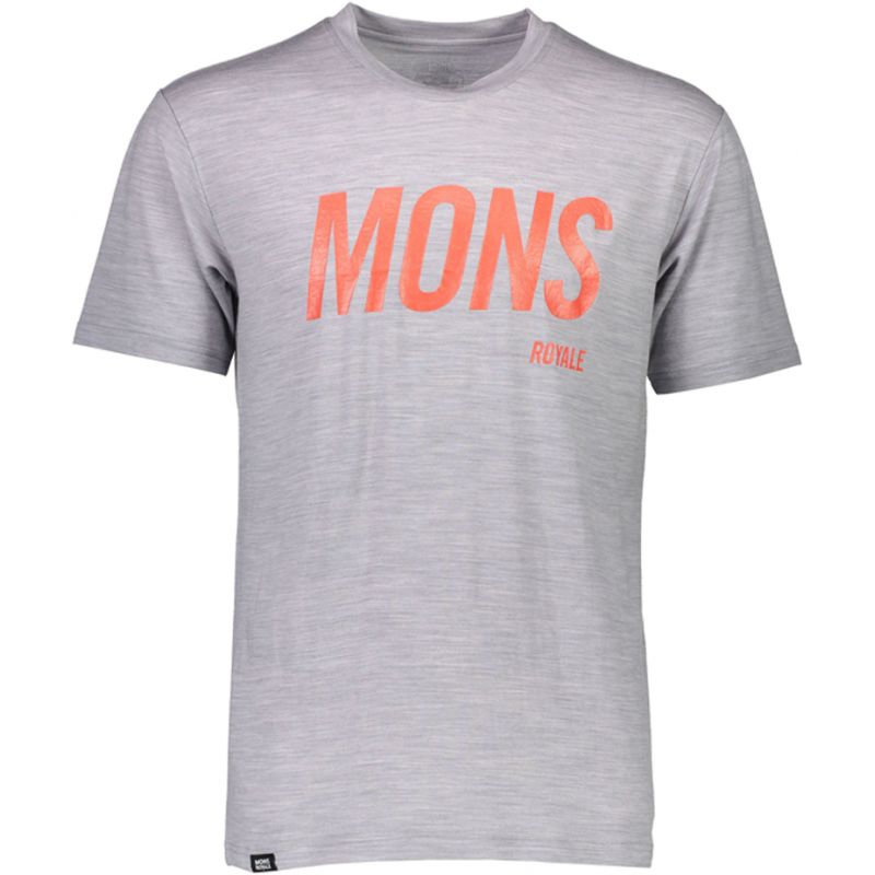 MERINO TRIKO ICON T-SHIRT SLANT GREY MARL - L