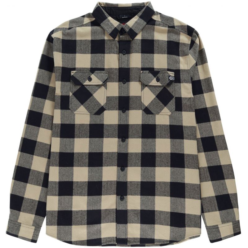 KOŠILE METAL MULISHA JACKED FLANNEL 2 - béžová - M