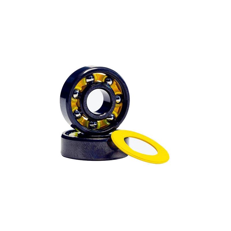 Fotografie SK8 LOŽISKA MOSAIC Super 1 Kremer - žlutá - ABEC7