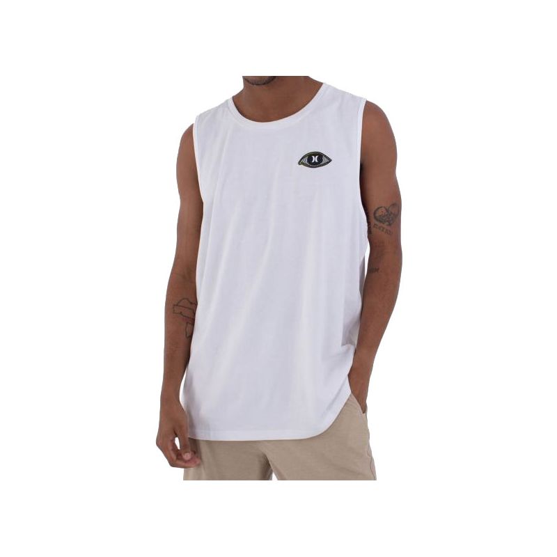 TÍLKO HURLEY PYSCHO - bílá - L