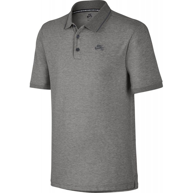 TRIKO NIKE SB DRY POLO PIQUE TIP SS - šedá - M