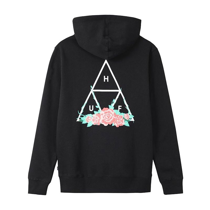 MIKINA HUF CITY ROSE P/O HOODIE - černá - L