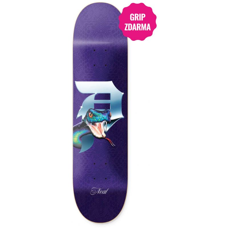 SK8 DESKA PRIMITIVE NEAL DIRTY P VIPER P - fialová - 8.25