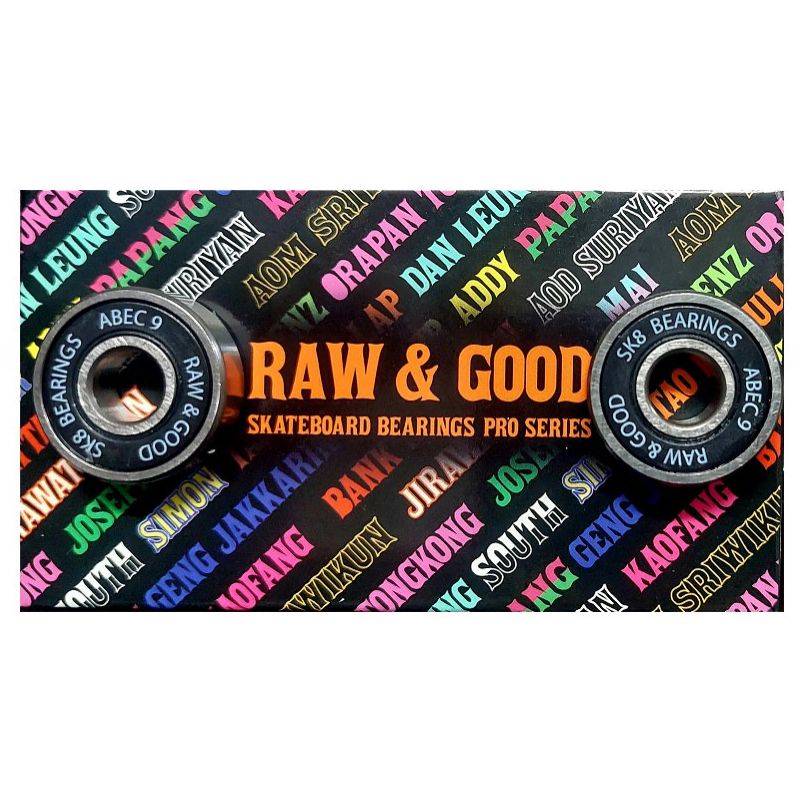 Fotografie SK8 LOŽISKA RAW&GOOD Aod - červená - ABEC7