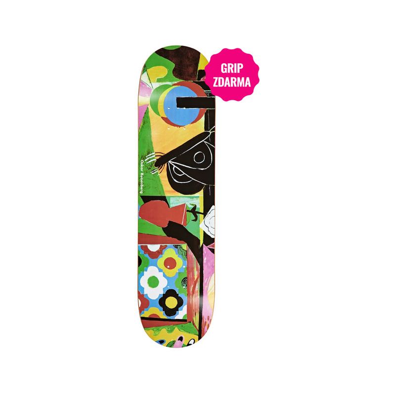 SK8 DESKA POLAR OSKAR ROZENBERG VASE MOT - zelená - 8.25