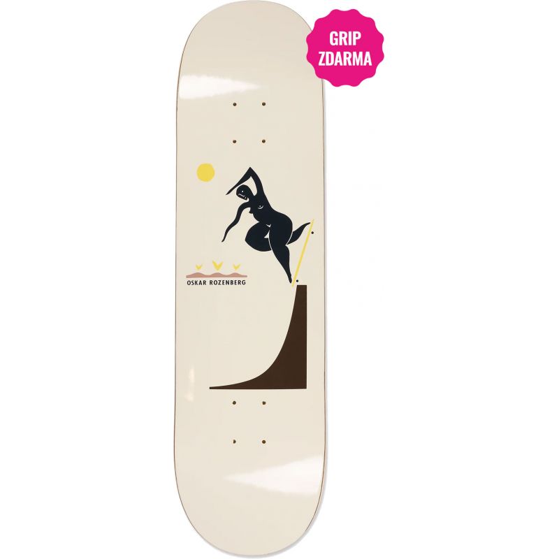 SK8 DESKA POLAR Oskar Rozenberg - Bs Nos - hnědá - 8.375