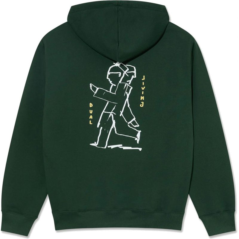 MIKINA POLAR Dual Living Dave Hoodie - zelená - M