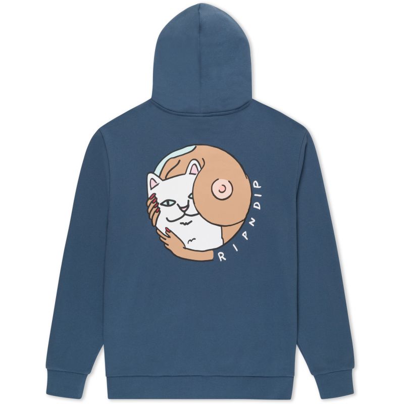 MIKINA RIPNDIP MUST BE NICE HOODIE - modrá - M