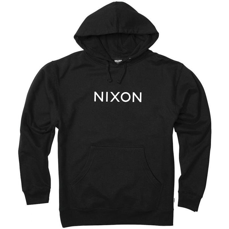MIKINA NIXON WORDMARK PULLOVER - černá - L