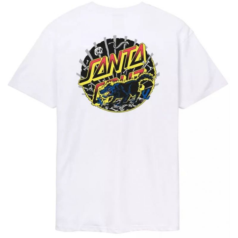 TRIKO SANTA CRUZ Kendall Wolf Dot - bílá - L