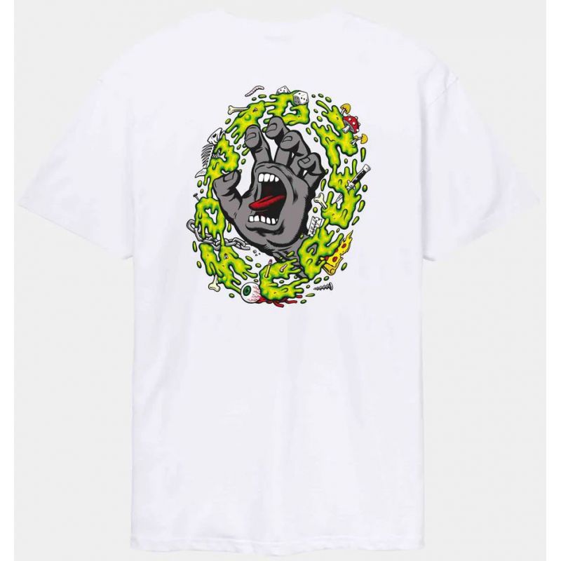 TRIKO SANTA CRUZ Slime Scream - bílá - L