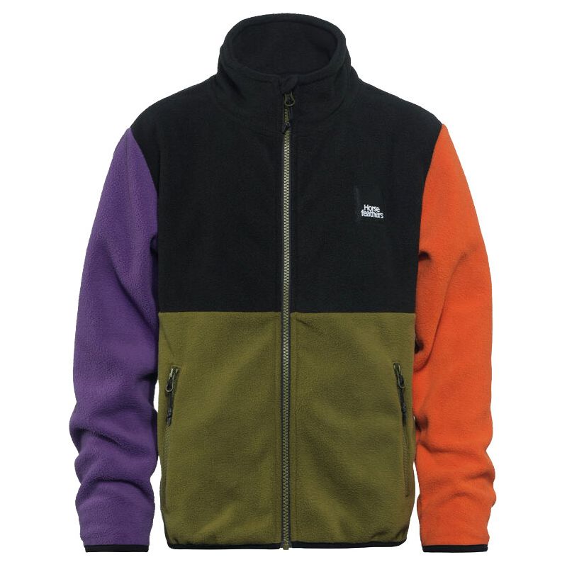 MIKINA HORSEFEATHERS VIGO FLEECE YOUTH - černá - M