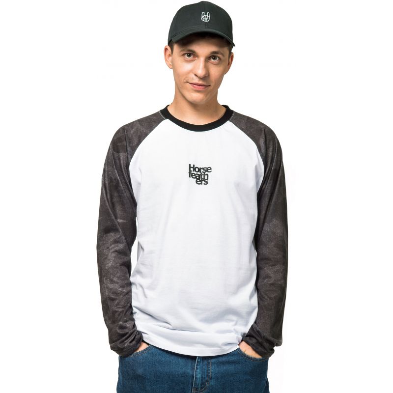 TRIKO HORSEFEATHERS EMBLEM L/S - šedá - L