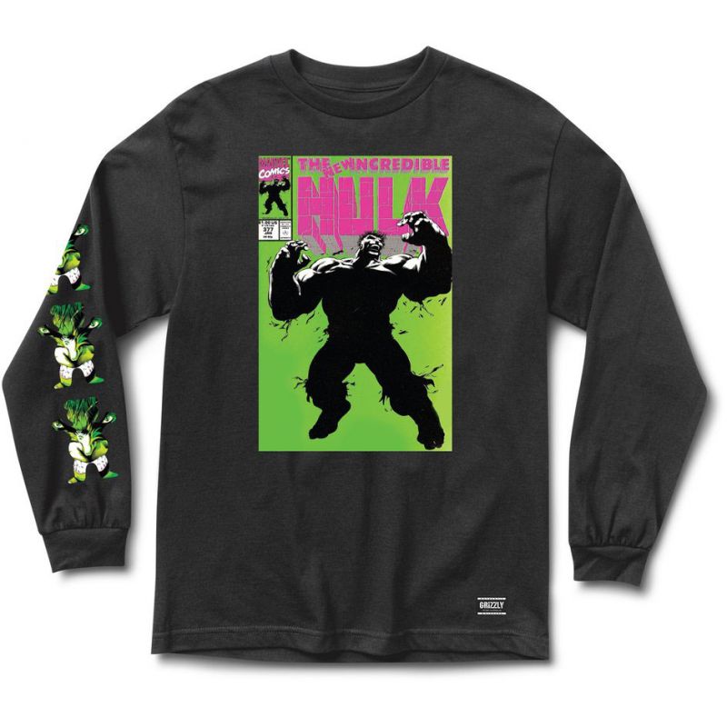 Grizzly grizzly x hulk cover - černá - M