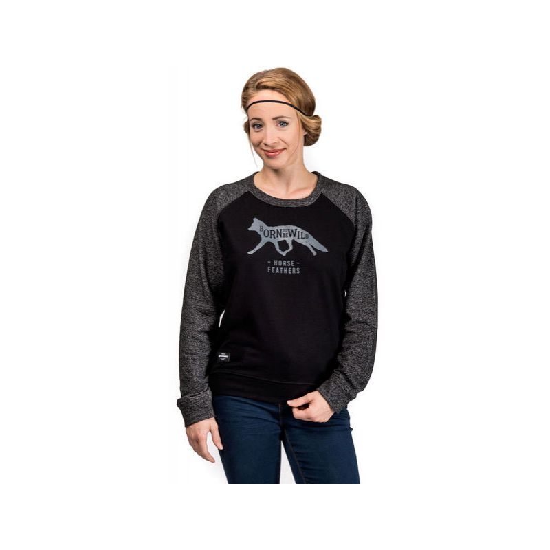 Horsefeathers lottie sweatshirt - černá - L
