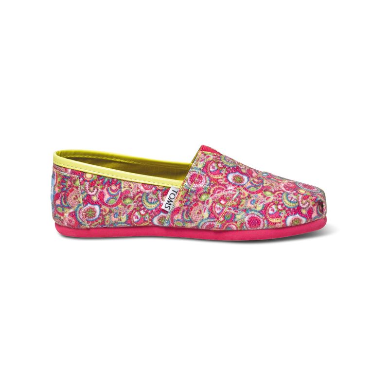 Toms glitter youth kids - růžová - US 5