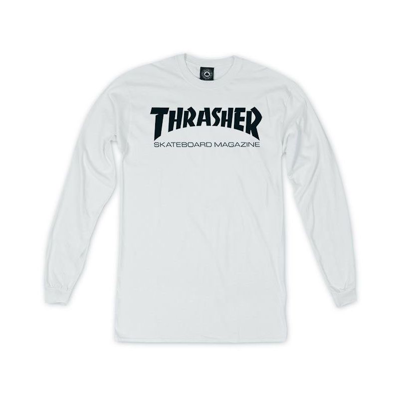 TRIKO THRASHER SKATE MAG L/S - bílá - L