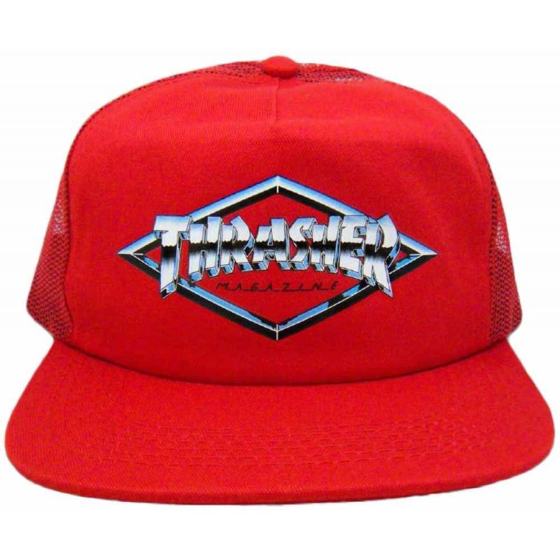 KŠILTOVKA THRASHER DIAMOND EMBLEM TRUCKE - červená