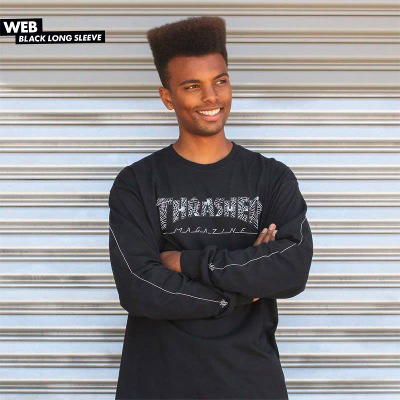 Thrasher web - černá - L