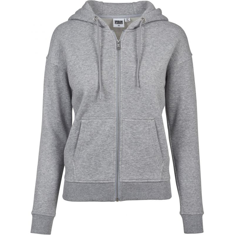 MIKINA URBAN CLASSICS Ladies Classic Zip - šedá - M