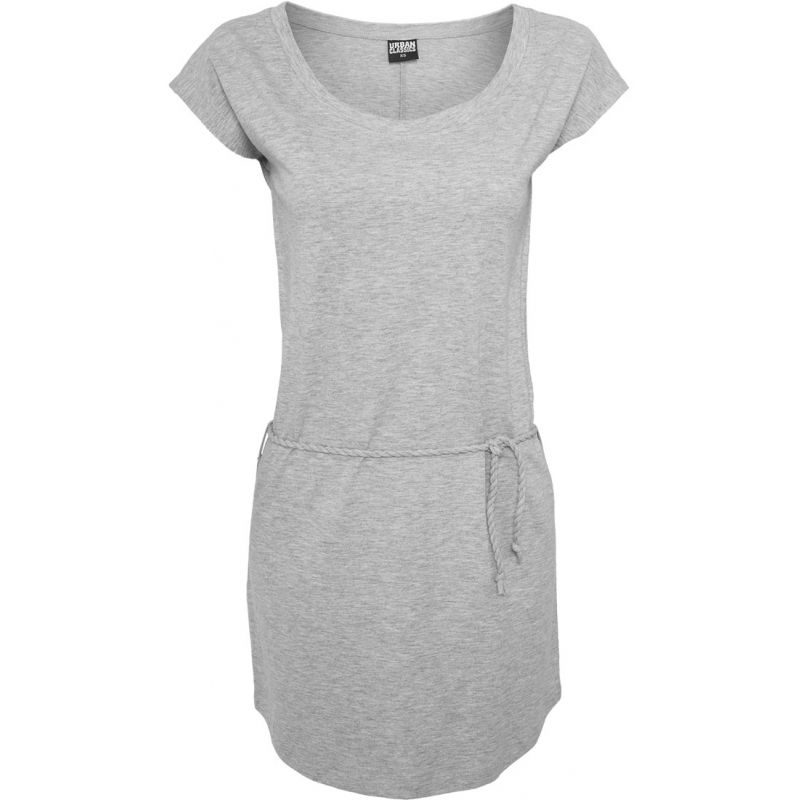 ŠATY URBAN CLASSICS Slub Jersey WMS - šedá - S