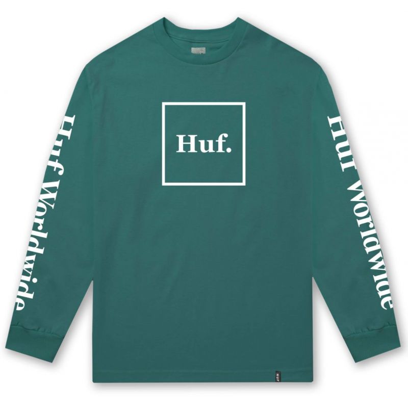TRIKO HUF DOMESTIC L/S - zelená - L