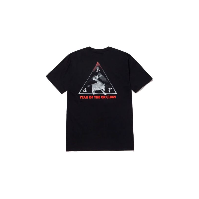 TRIKO HUF YEAR OF THE OX TT S/S - černá - L