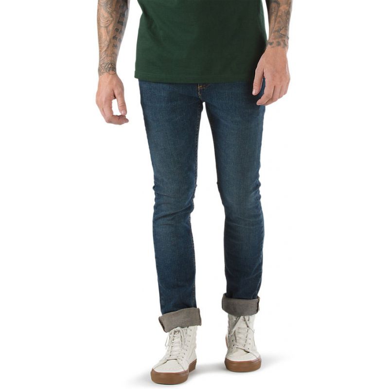 KALHOTY VANS V76 SKINNY 2 - modrá - 36/32