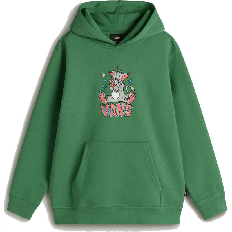 MIKINA VANS Frizz Loose Pullover KIDS - zelená - S
