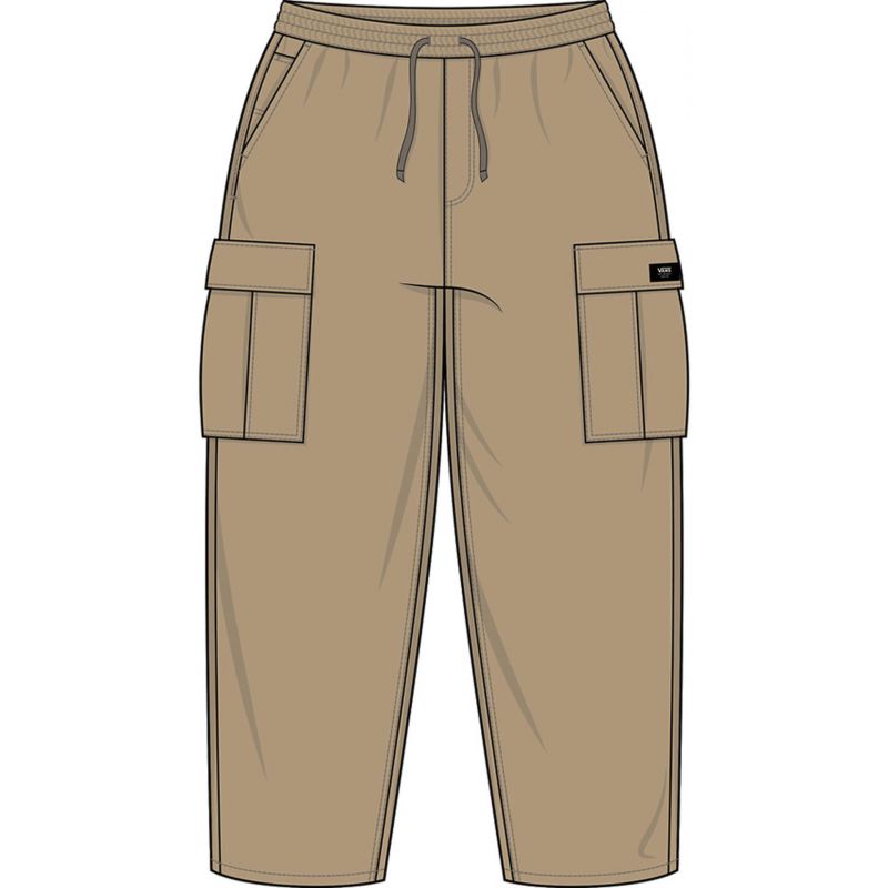 KALHOTY VANS Range Cargo Baggy Tapered E - hnědá - L