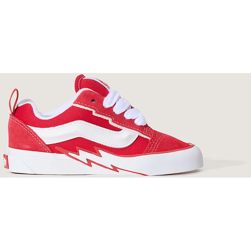 BOTY VANS Knu Skool Bolt KIDS - červená - US 10.5K