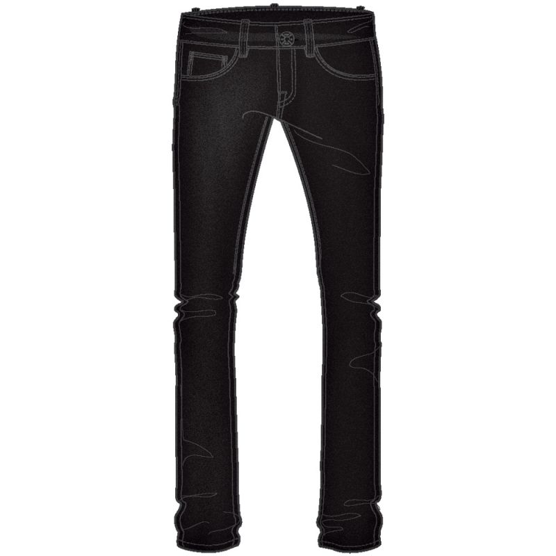 VANS Skinny Denim WMS KALHOTY - černá - 9